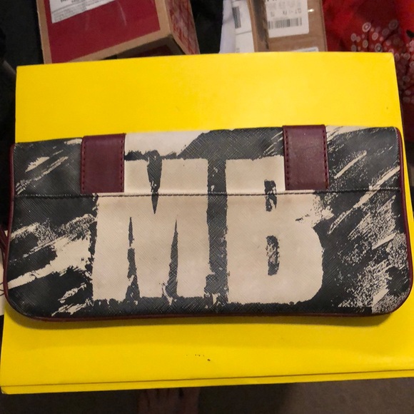 LAMB black white and red clutch - Picture 2 of 4